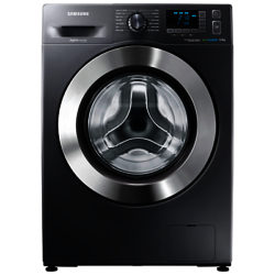Samsung WF80F5E5U4X ecobubble™ Freestanding Washing Machine, 8kg Load, A+++ Energy Rating, 1400rpm Spin, Graphite